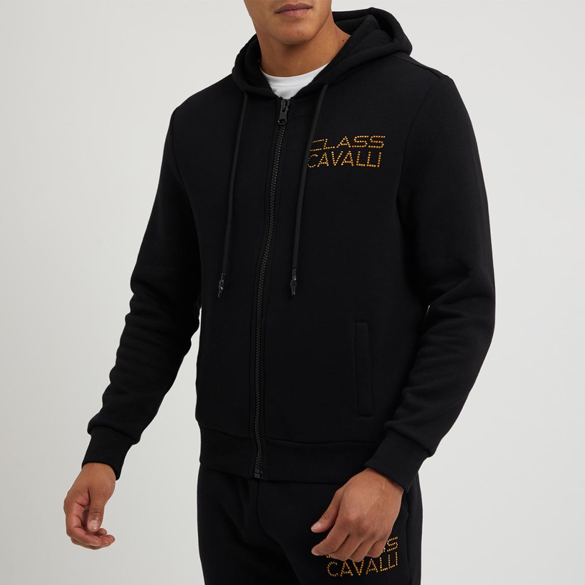 Black Logo Zipped Hoodie main product photo