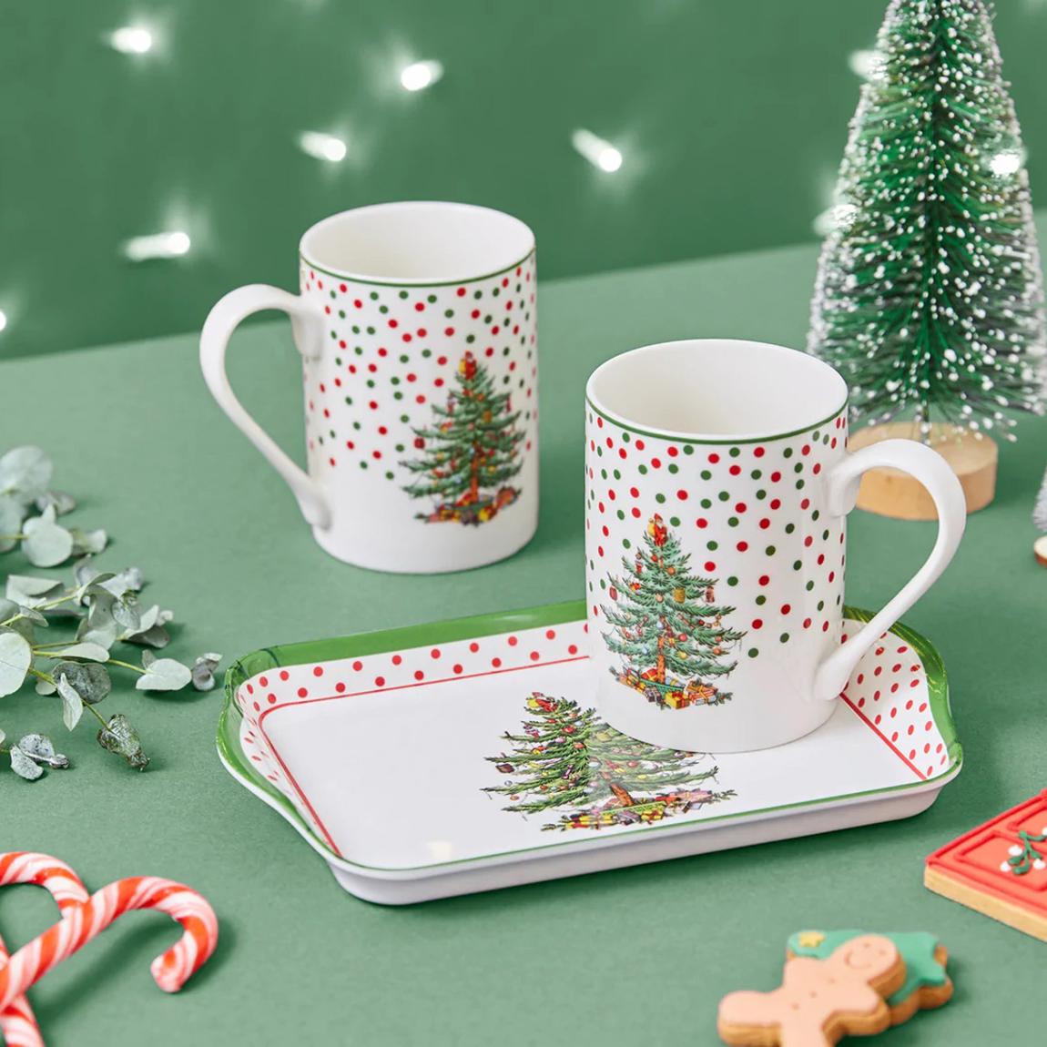Polka Dot Three Piece Mug & Tray Set main product photo