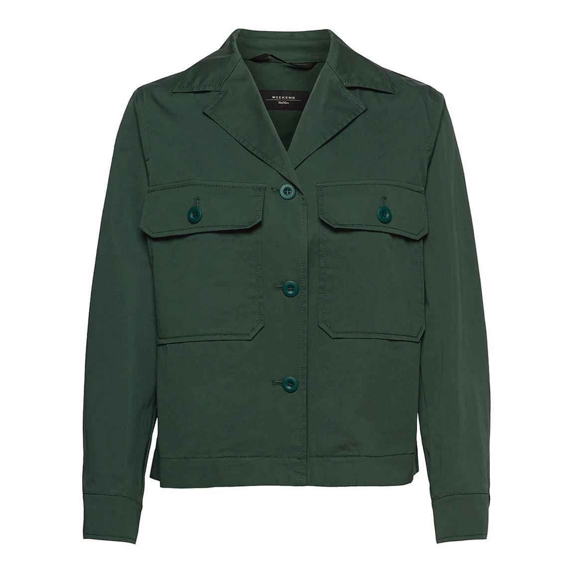 Dark Green Abissi Cotton Jacket main product photo
