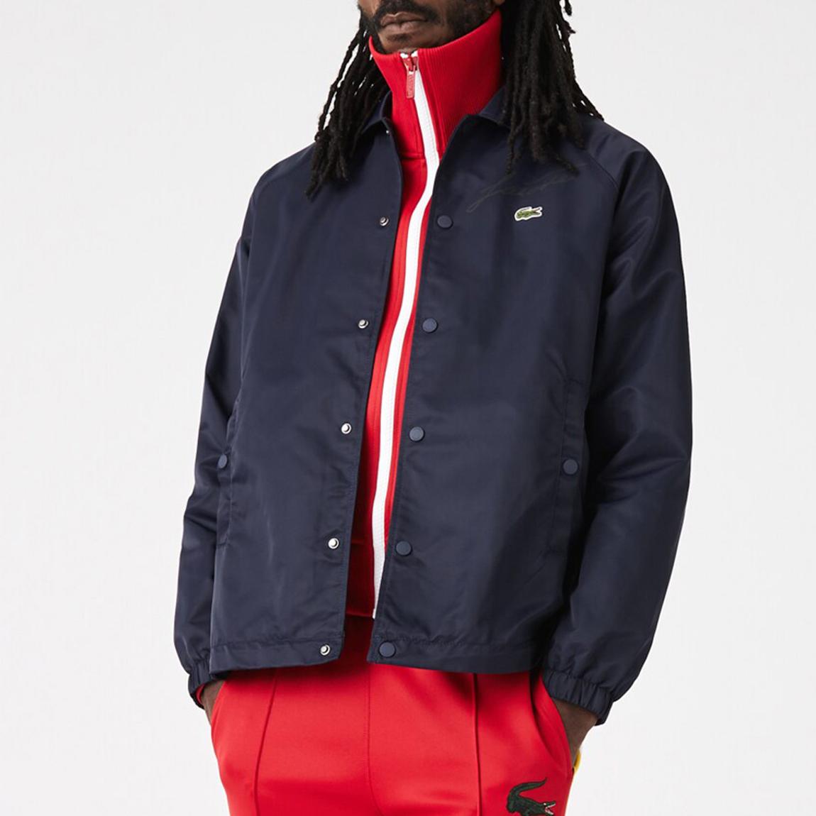 Navy Collared Straight Fit Jacket main product photo