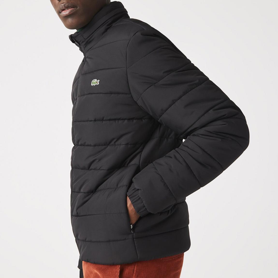 Black Full Zip Puffer Jacket main product photo