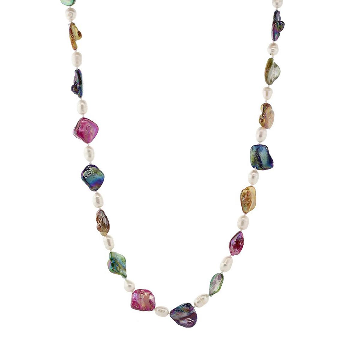 Multi Colour Pearl Endless Long Necklace main product photo