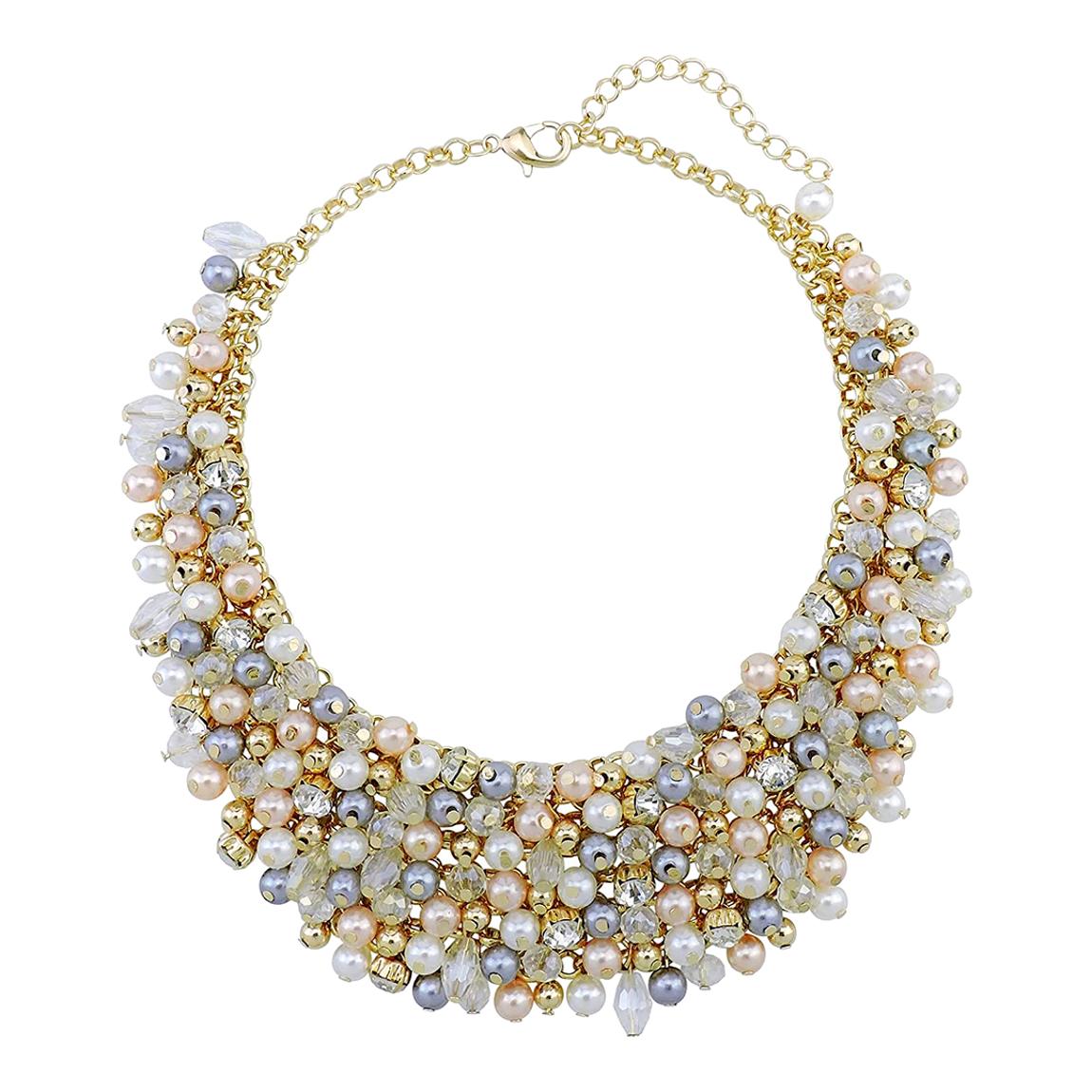 18K Gold Statement Pearl Necklace main product photo