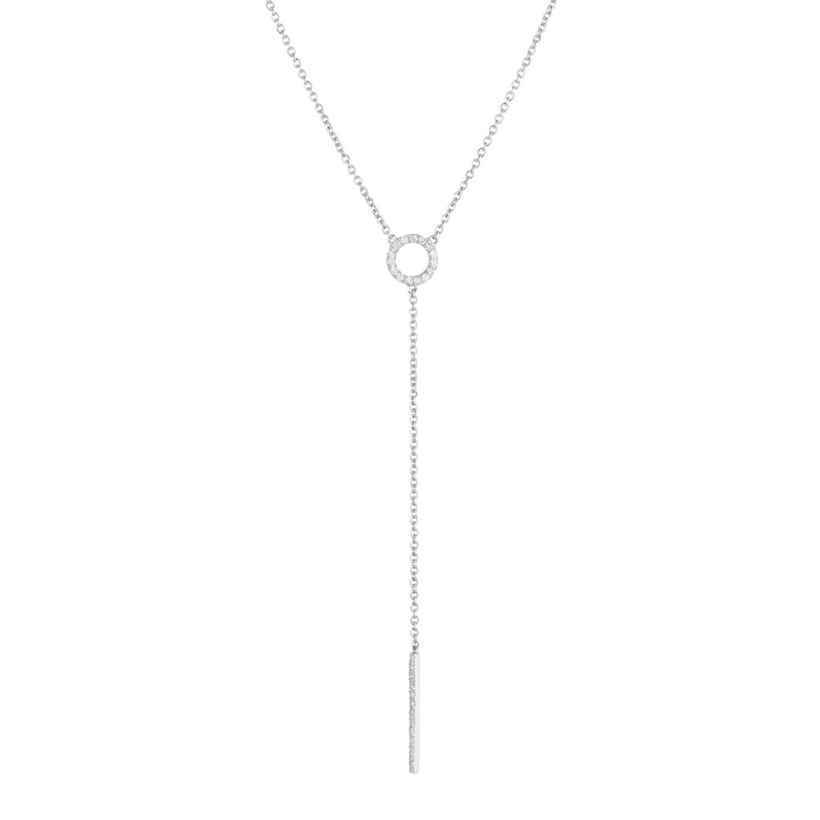 Silver Diamond Hanging Necklace main product photo