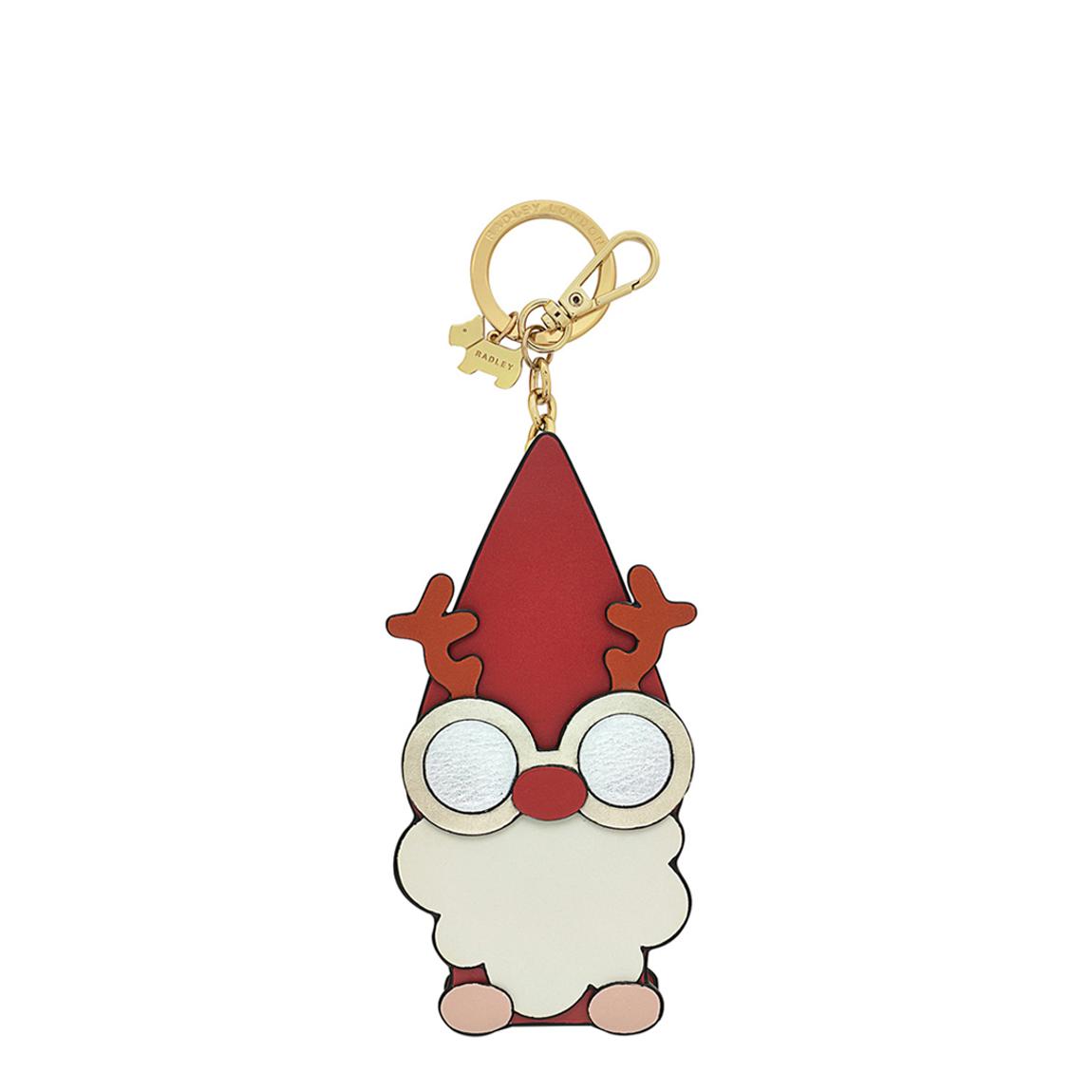 Bright Red Gnome Noel Keyring main product photo