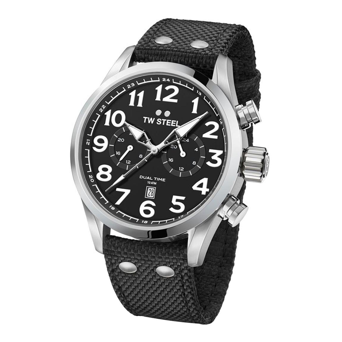 Men's Black/Silver VS7 TW Steel Watch 45mm main product photo