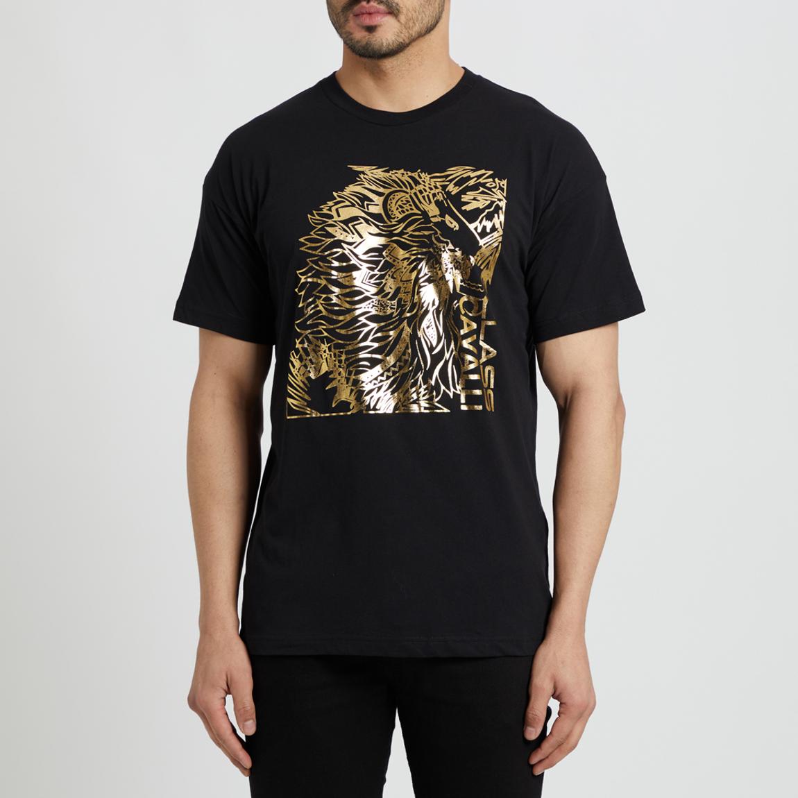 Black Square Logo Cotton T-Shirt main product photo