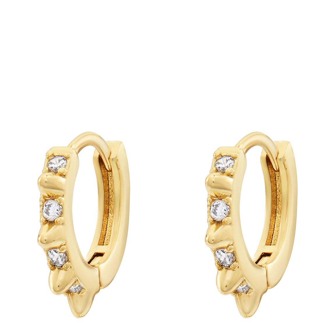 18K Gold Sparkles And Spikes Earrings main product photo