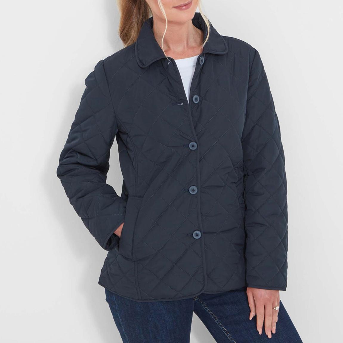Navy Lyddington Quilted Jacket main product photo