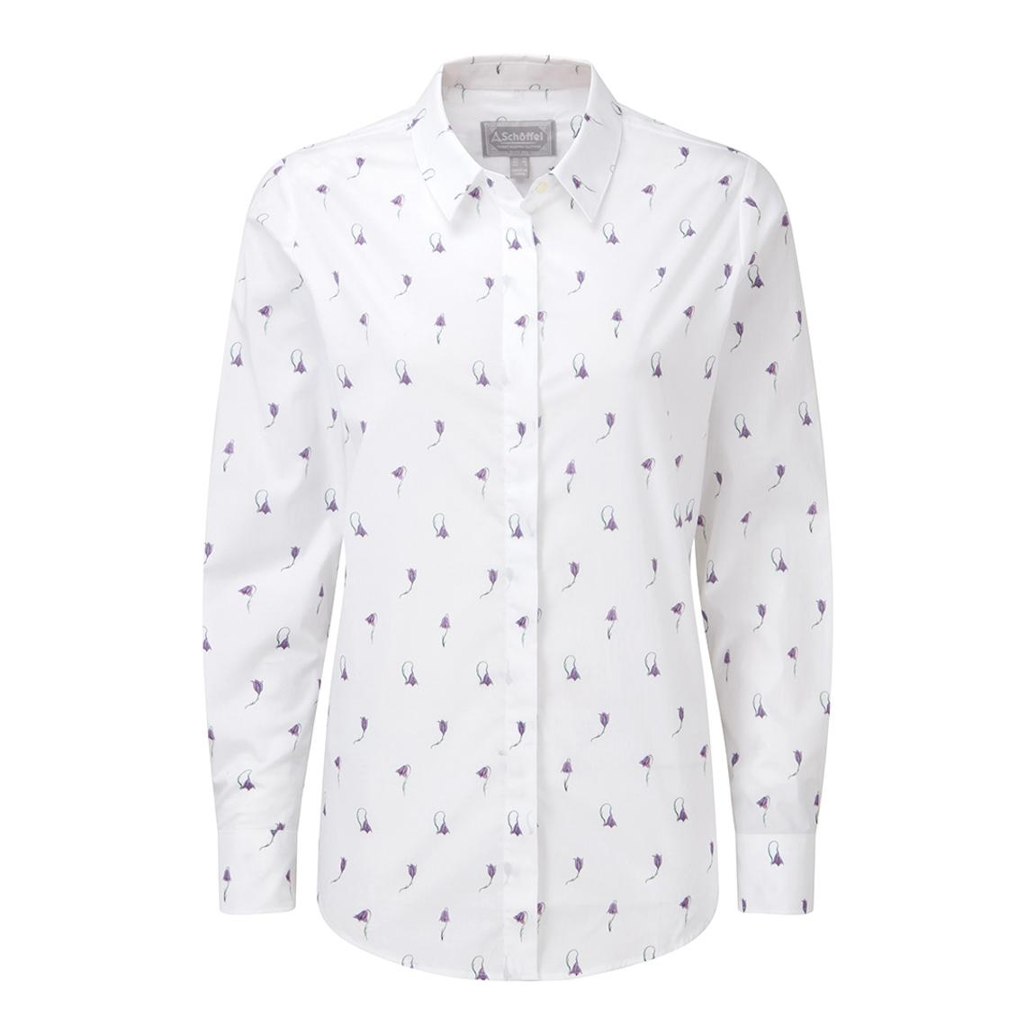 White Sunningdale Harebell Print Shirt main product photo