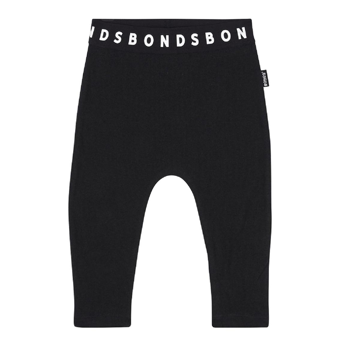 Black Baby Ribbed Leggings main product photo