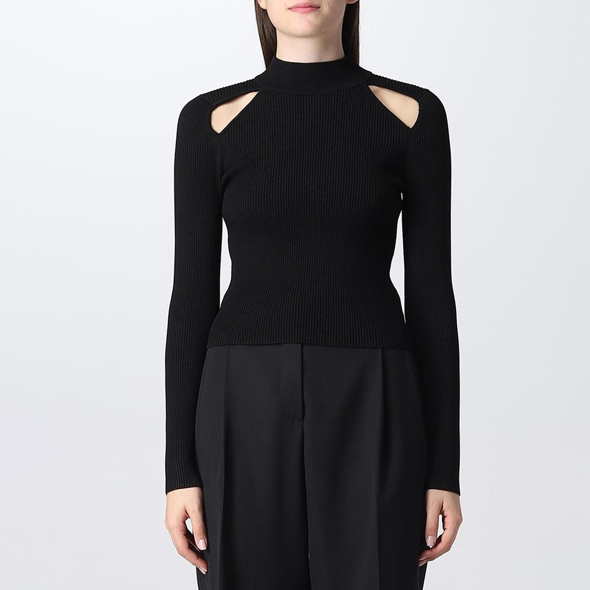 Black Cutout Mock Neck Jumper main product photo