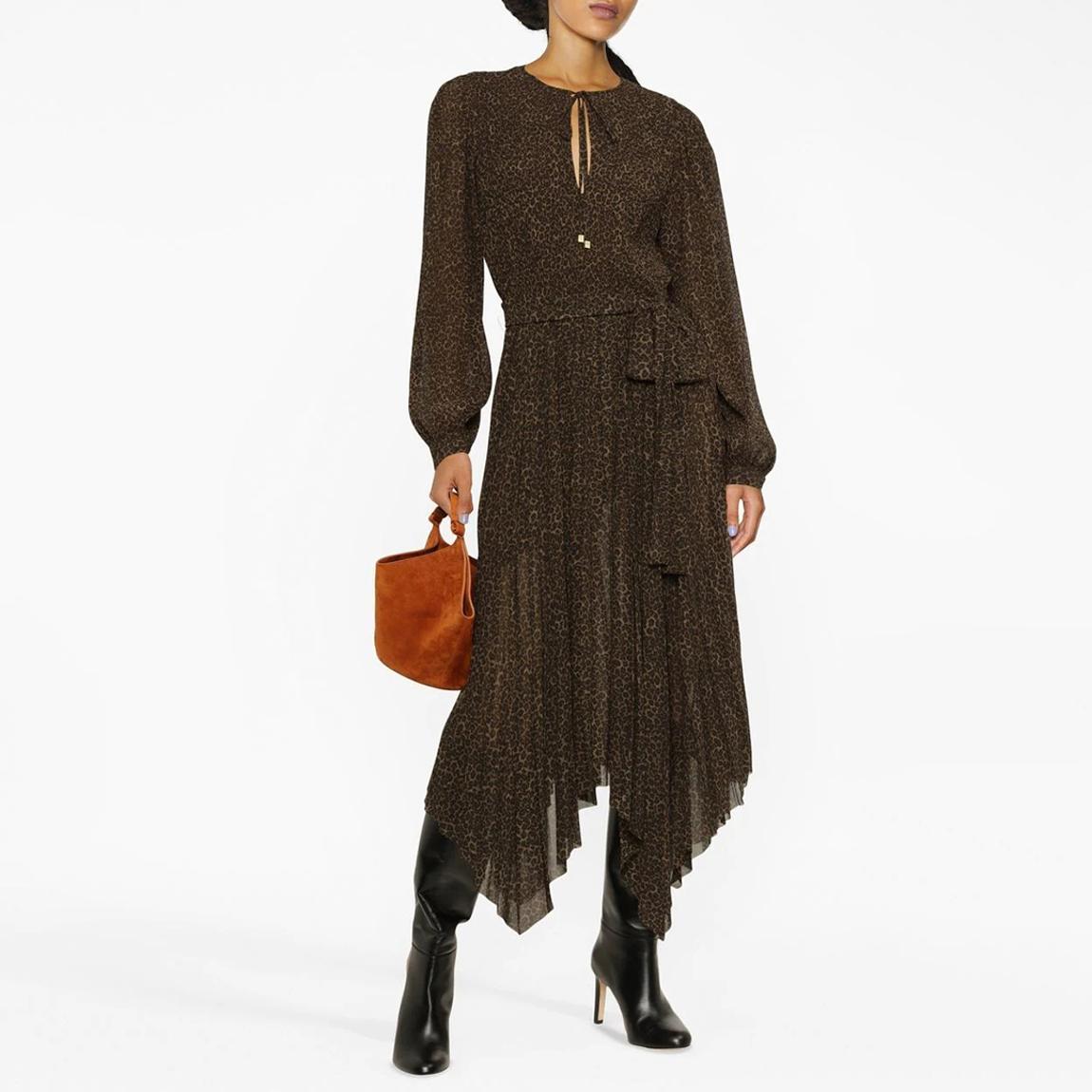 Multi Savannah Pleated Midi Dress main product photo