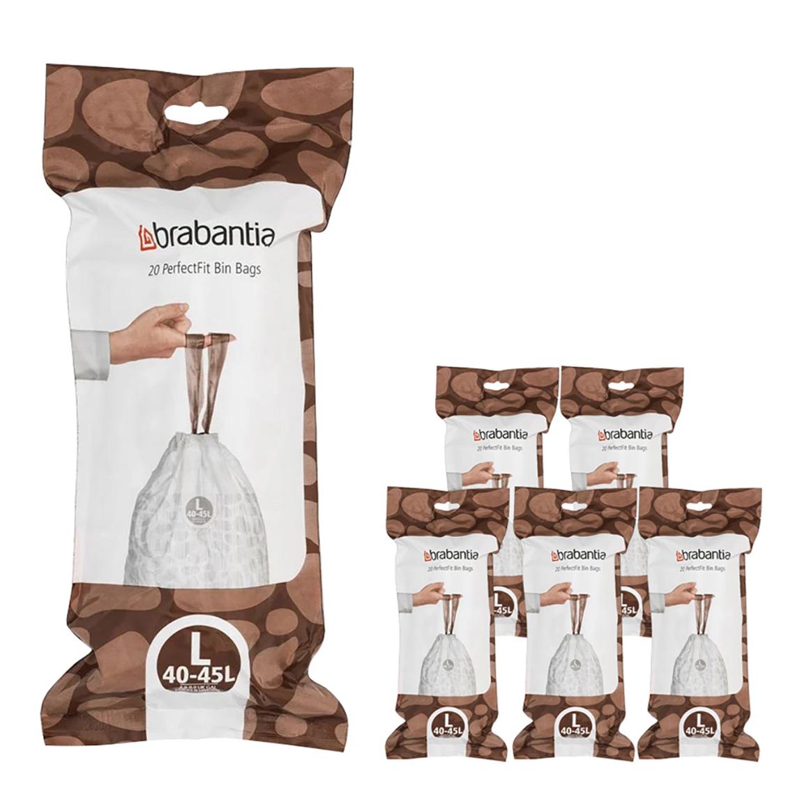 PerfectFit Bags, Code L, 40-45L,120 Bags main product photo