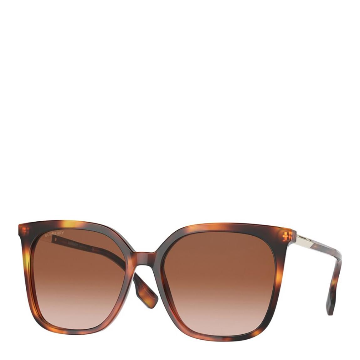 Women's Light Havana/Brown Lens Burberry Sunglasses 56mm main product photo