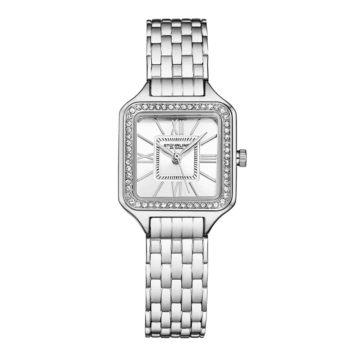 Women's Silver Confidant Square Crystal Watch 27mm main product photo