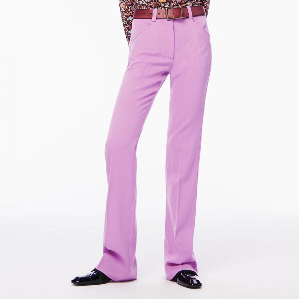Lilac Slim Staight Leg Trousers main product photo