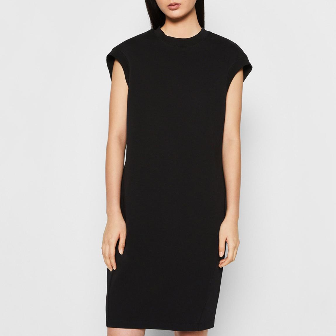 Victoria Beckham Black Cotton Cocoon Dress - BrandAlley