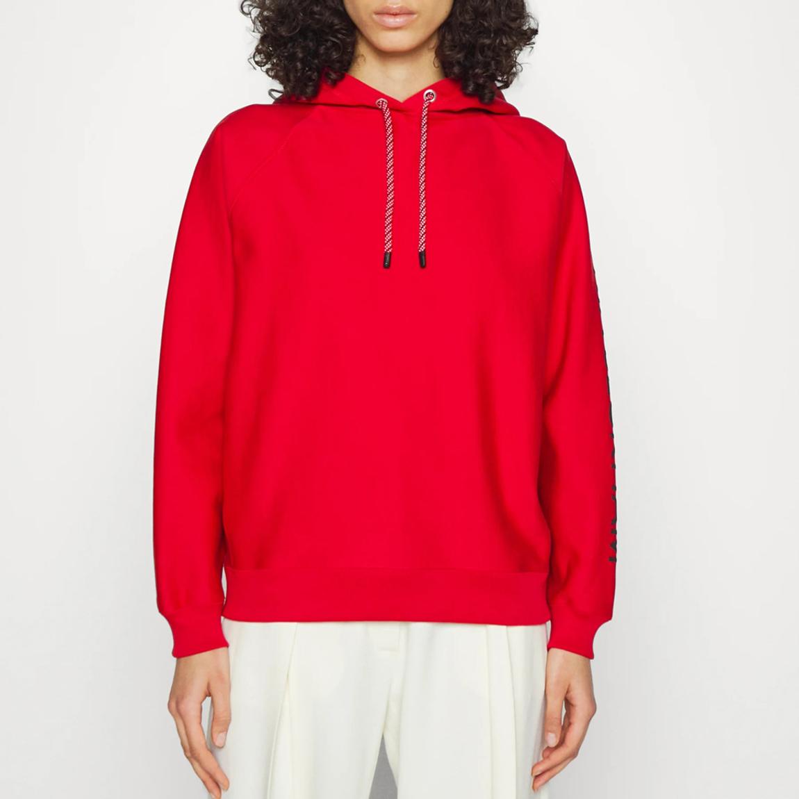 Red Cotton Logo Hoodie main product photo