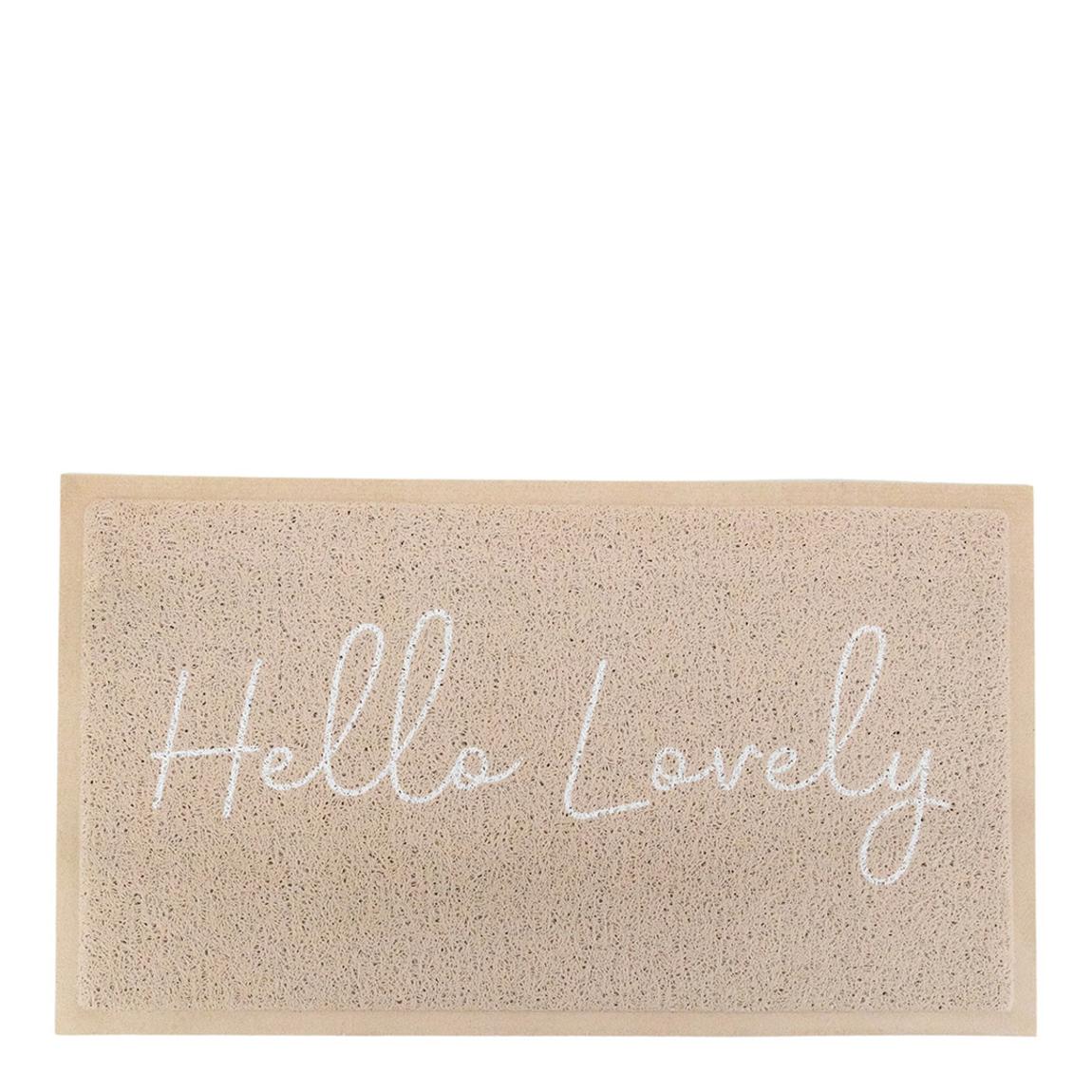 Beige Hello Lovely Doormat (70 x 40cm) main product photo