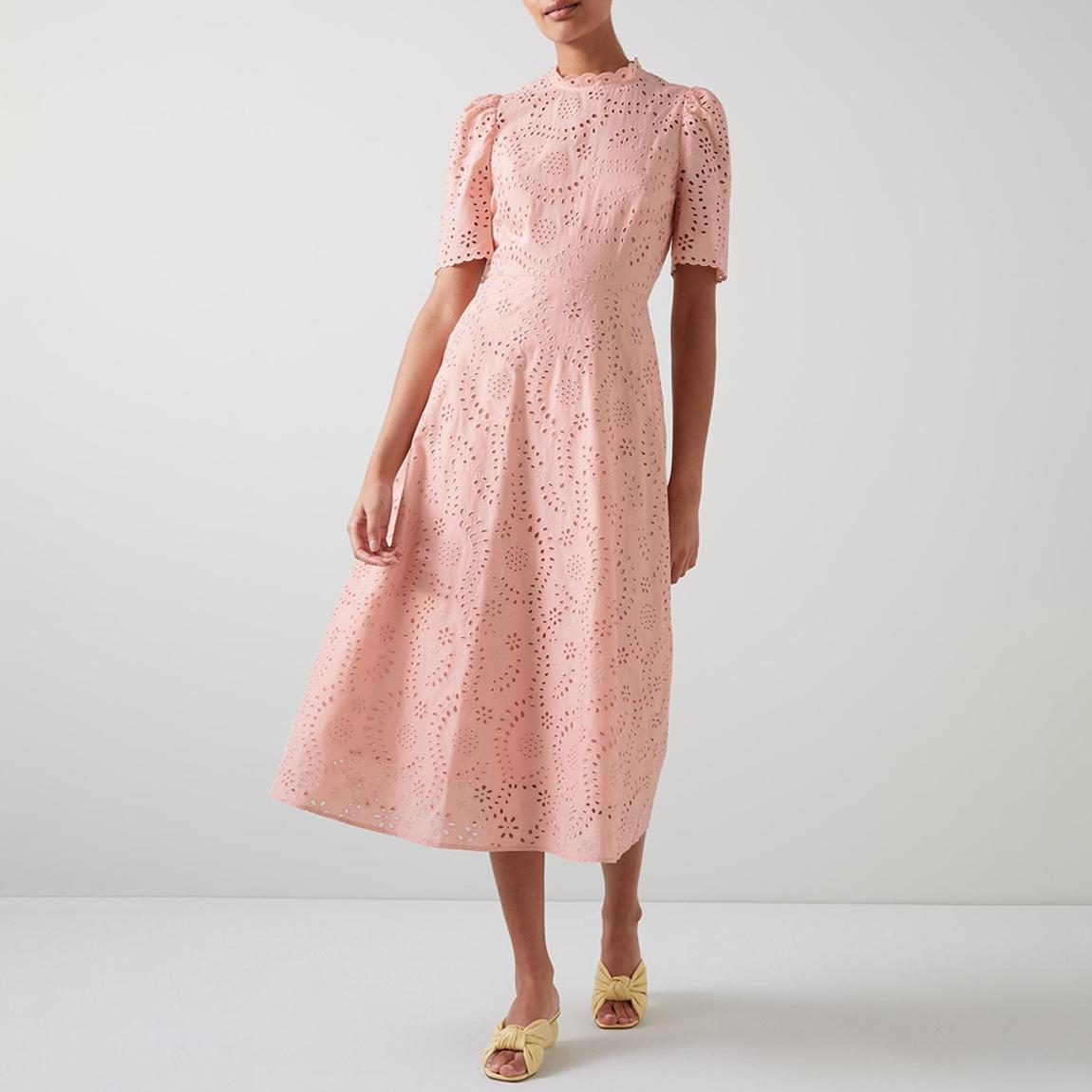 lk bennett bridesmaid dresses Navy Lianne Midi Dress by L.K. Bennett