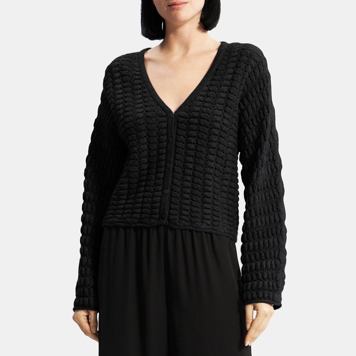 Black Hanelee Cashmere Blend Cardigan main product photo