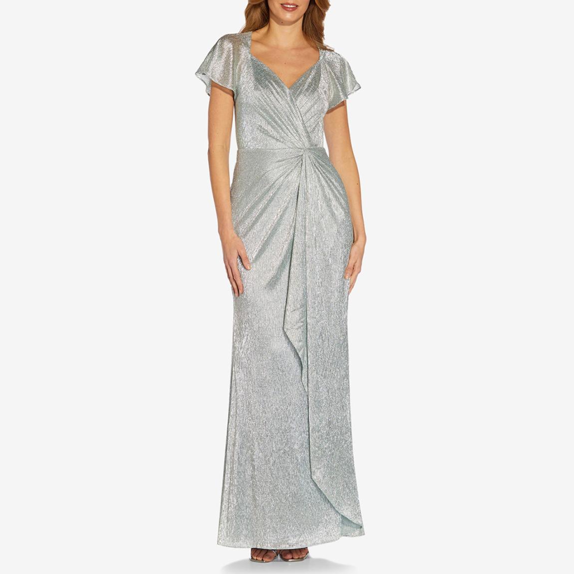 Blue Metallic Twist Gown main product photo