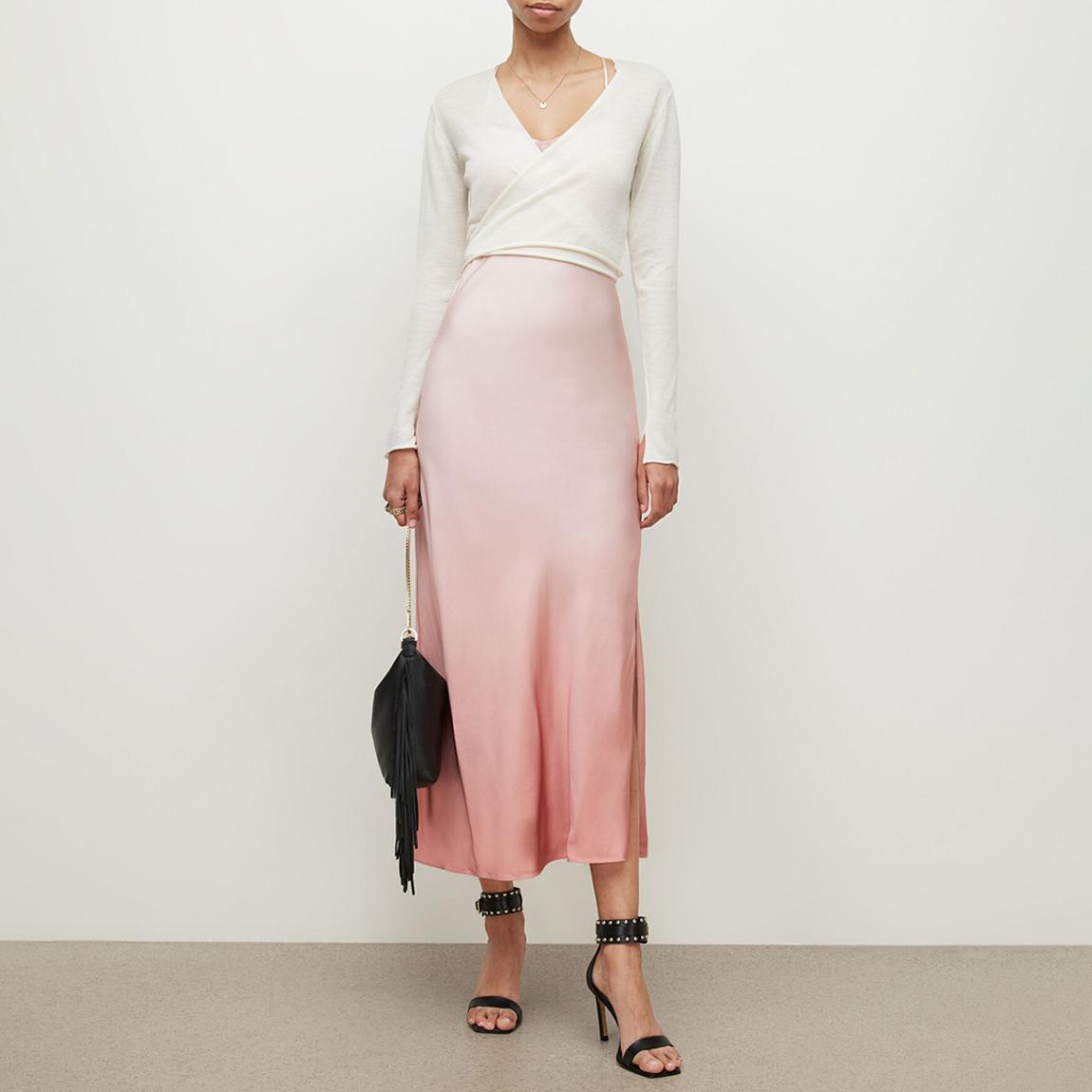 Pink 2-In-1 Ombre Merino Wool Slip Dress main product photo