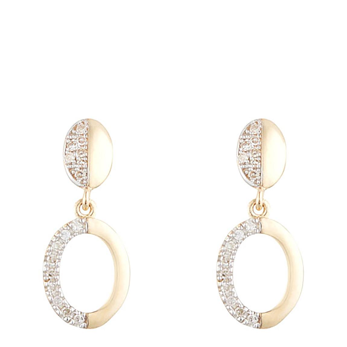 Gold 'Berava' Diamond Earrings main product photo