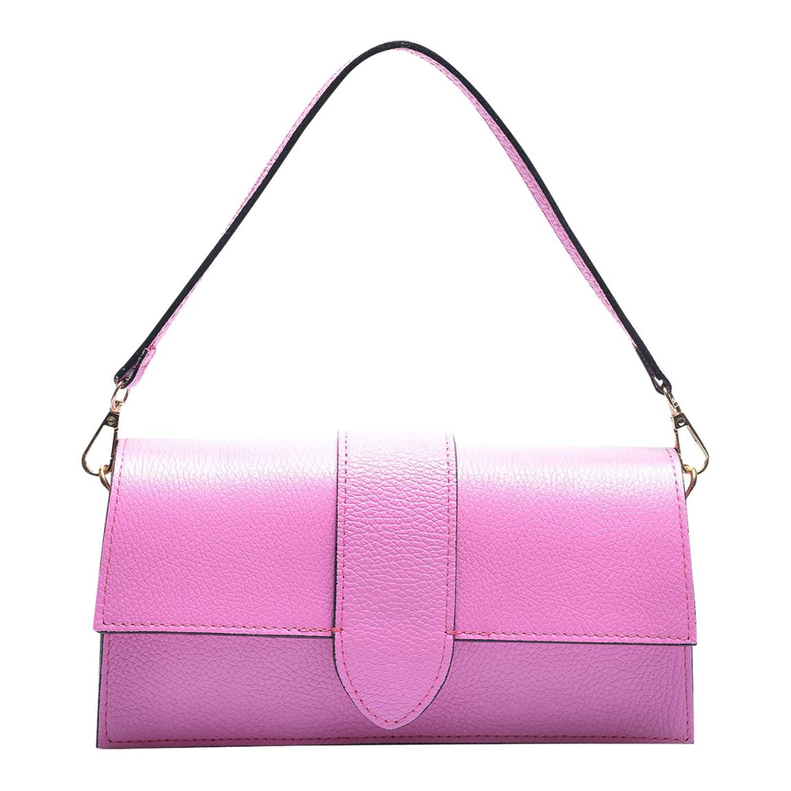 Pink Leather Top Handle Bag main product photo