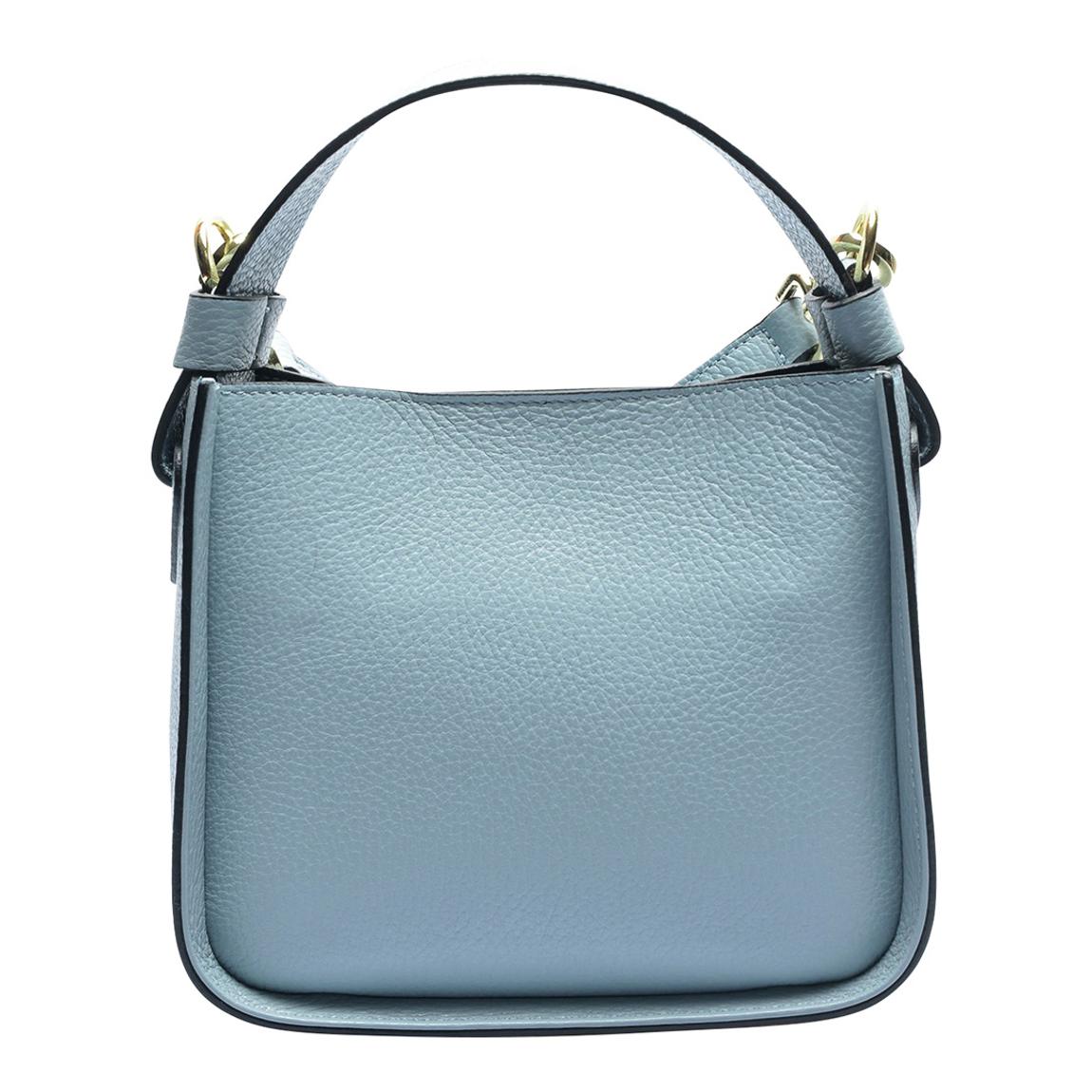 Blue Leather Top Handle Bag main product photo