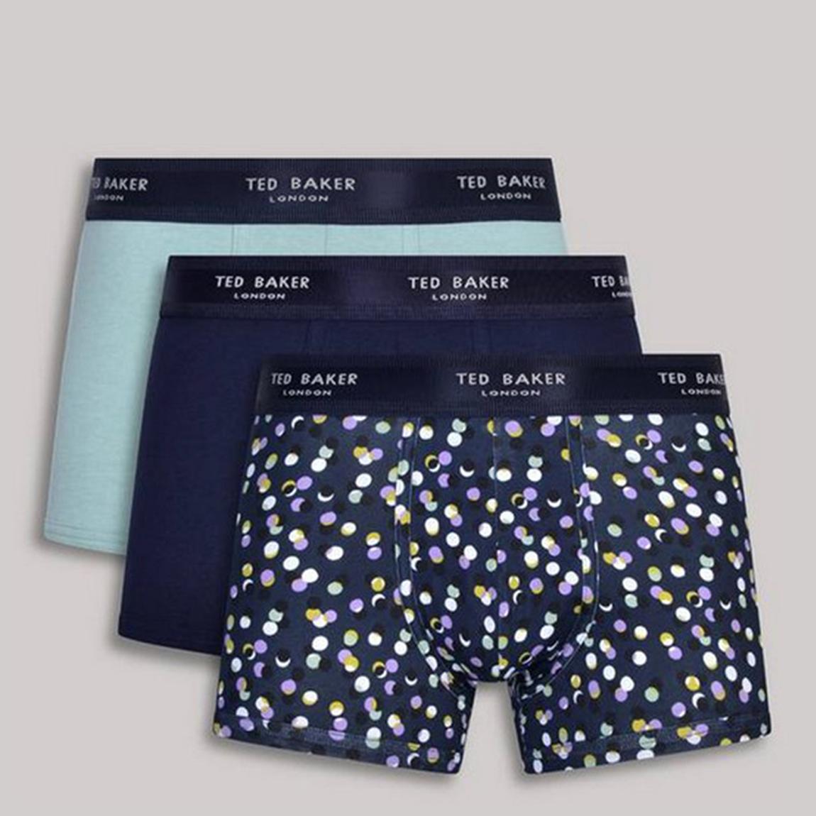 Blue Patterned Mix 3-Pack Cotton Trunk main product photo
