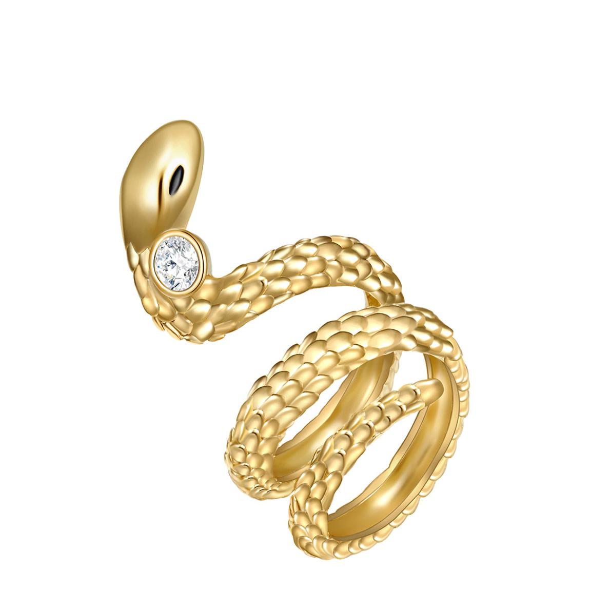 Gold Ring Embellished With Swarovski Crystals main product photo