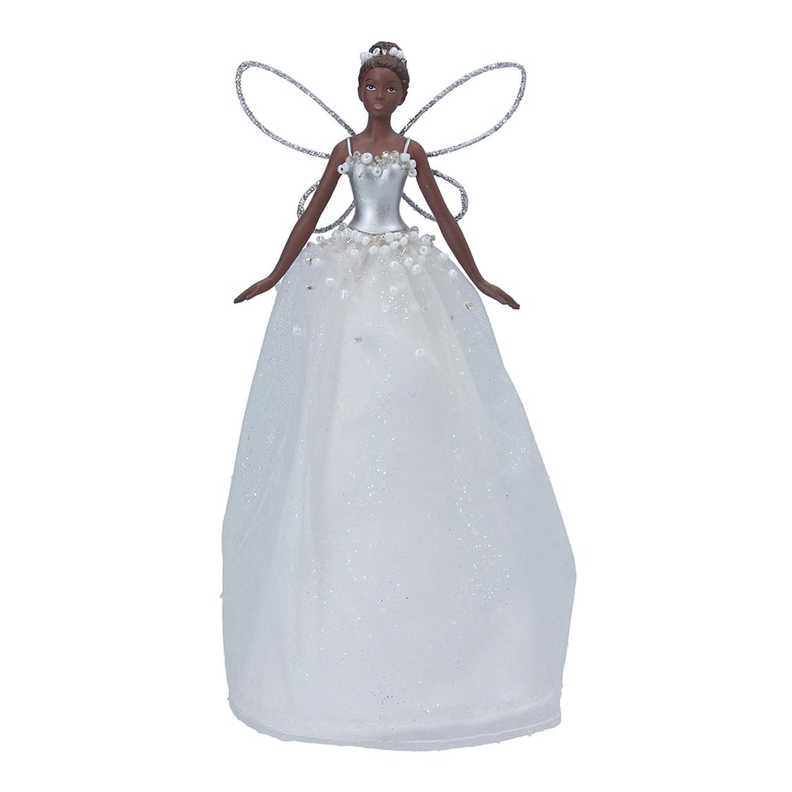 Ballerina Tree Topper, White/Silver main product photo