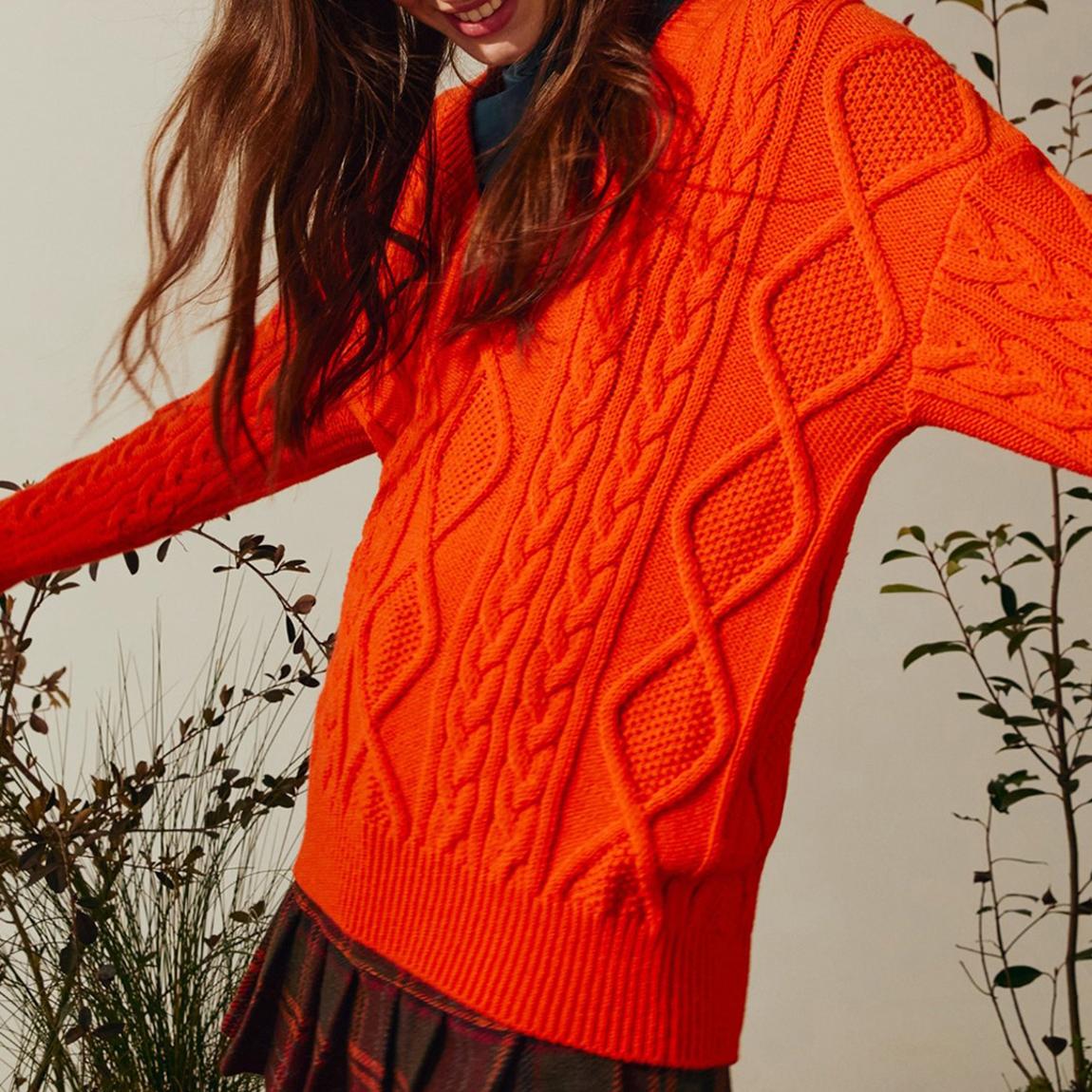 Orange Cable Jumper main product photo