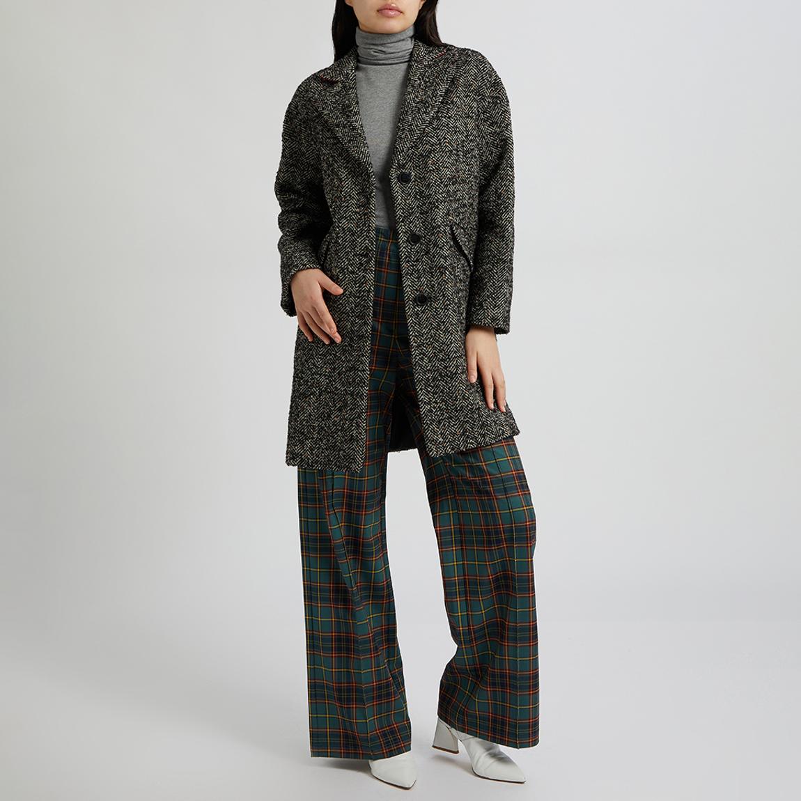 Black Pattern Baia Coat main product photo