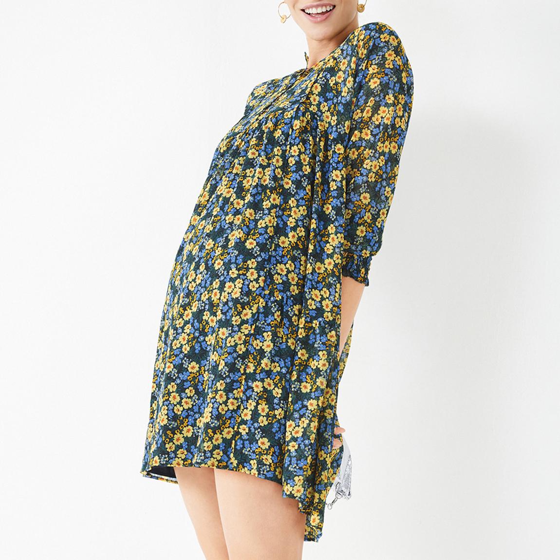 Multi Quinn Floral Print Mini Dress main product photo