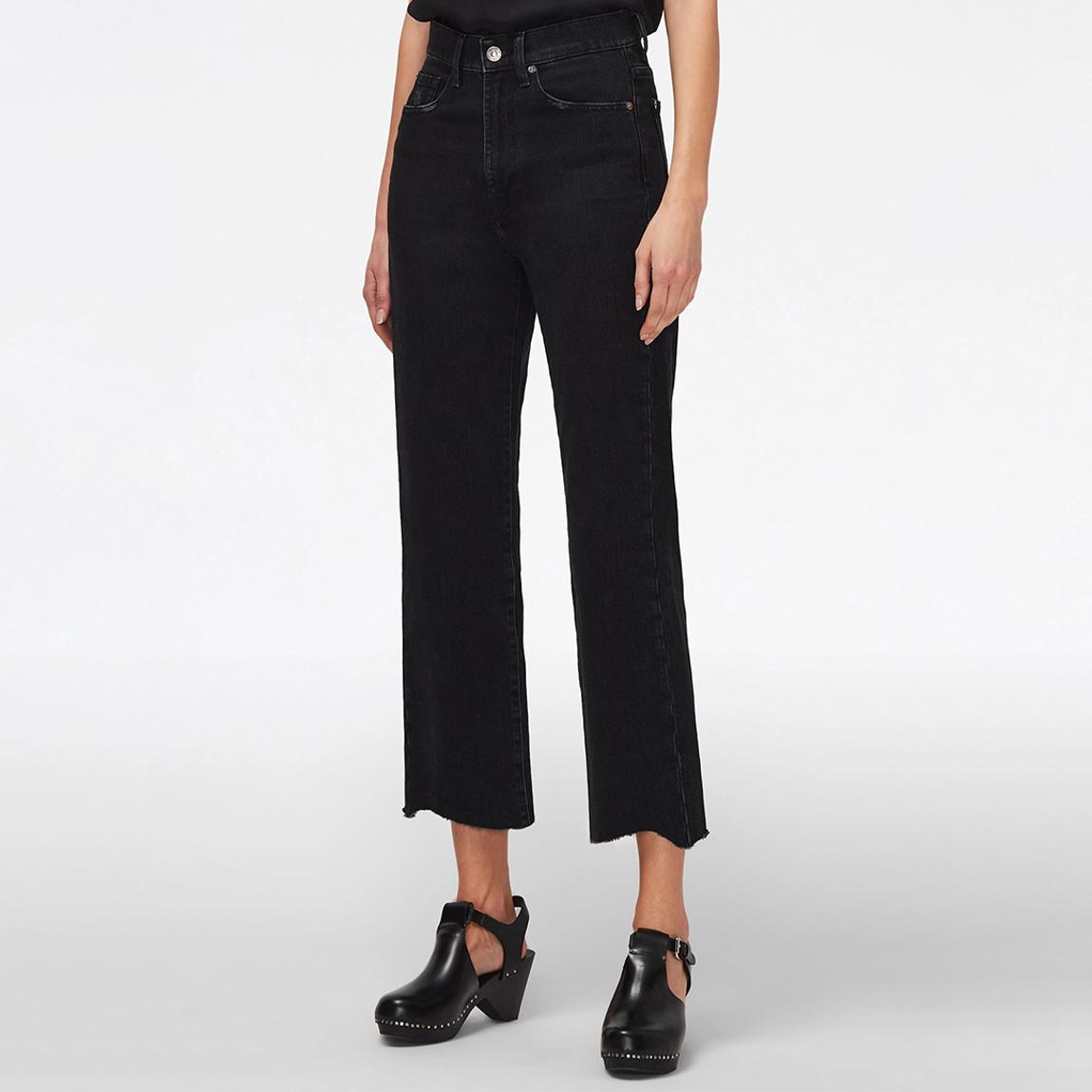 Black Logan Wide Leg Stretch Jeans main product photo