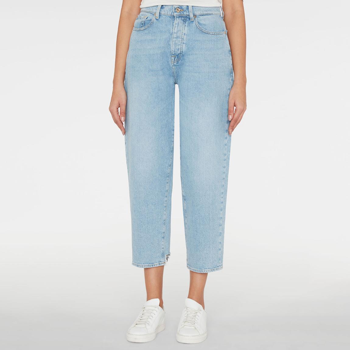 Light Blue Dylan Tapered Stretch Jeans main product photo
