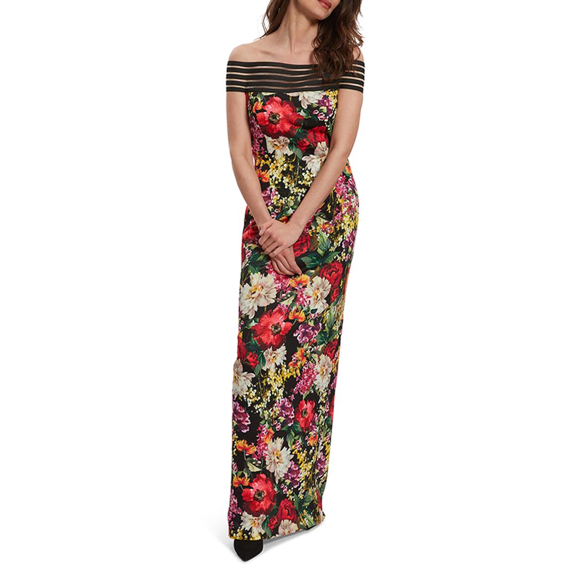 Black Leilyn Scuba Maxi Dress main product photo