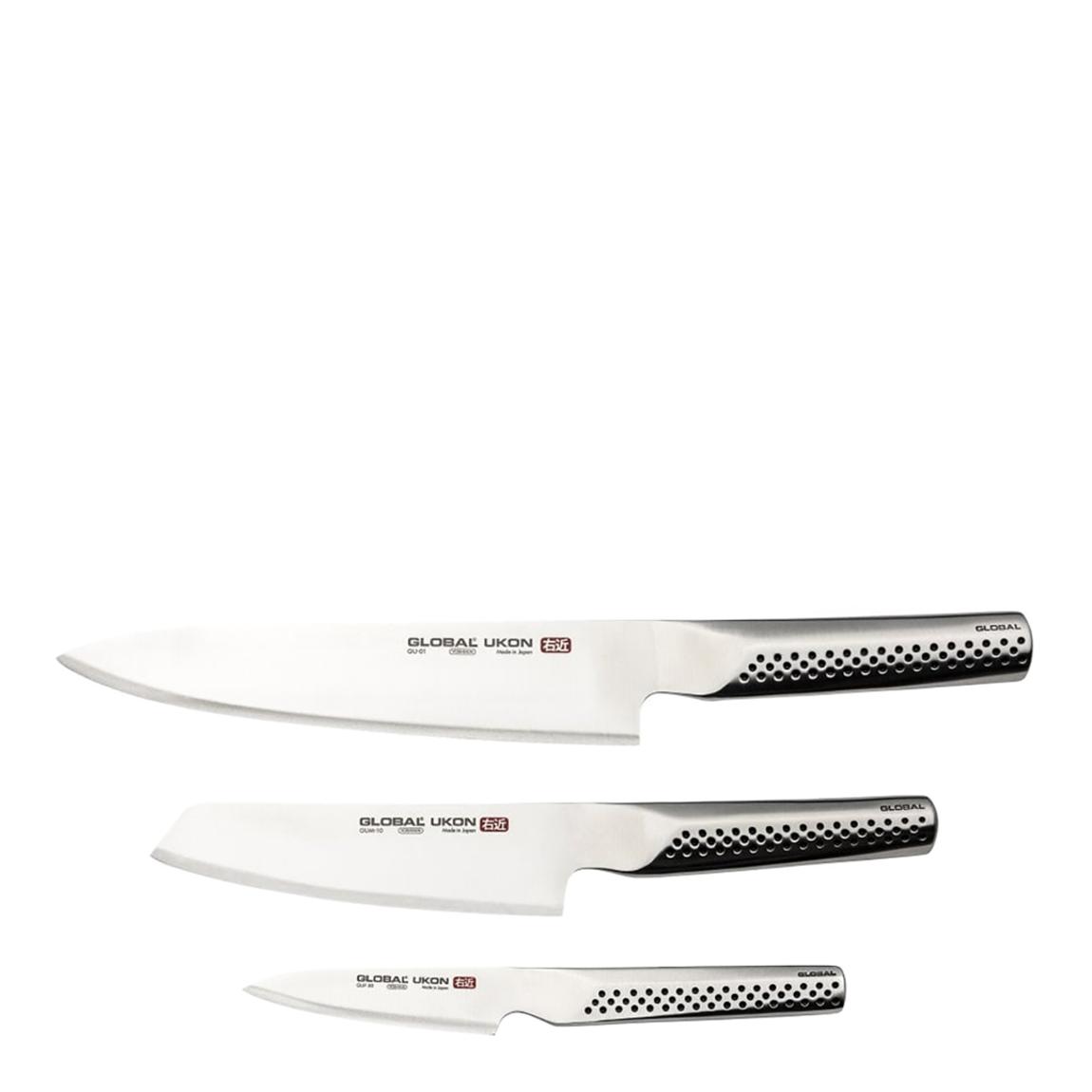 3 Piece Global Ukon Knife Set main product photo
