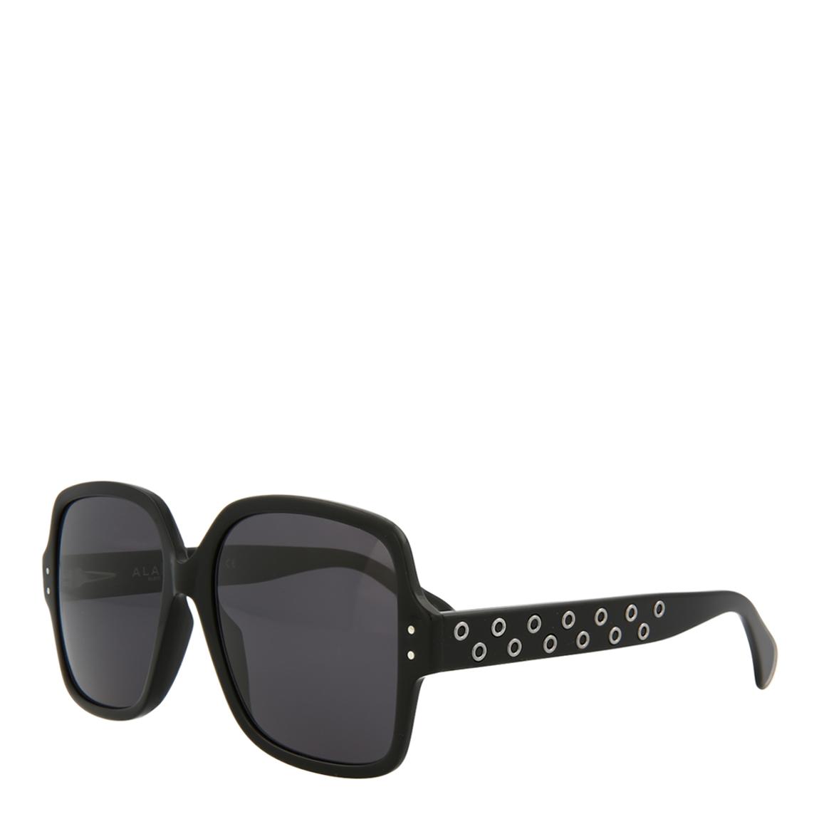 Women's Black Alaia Sunglasses 56mm main product photo