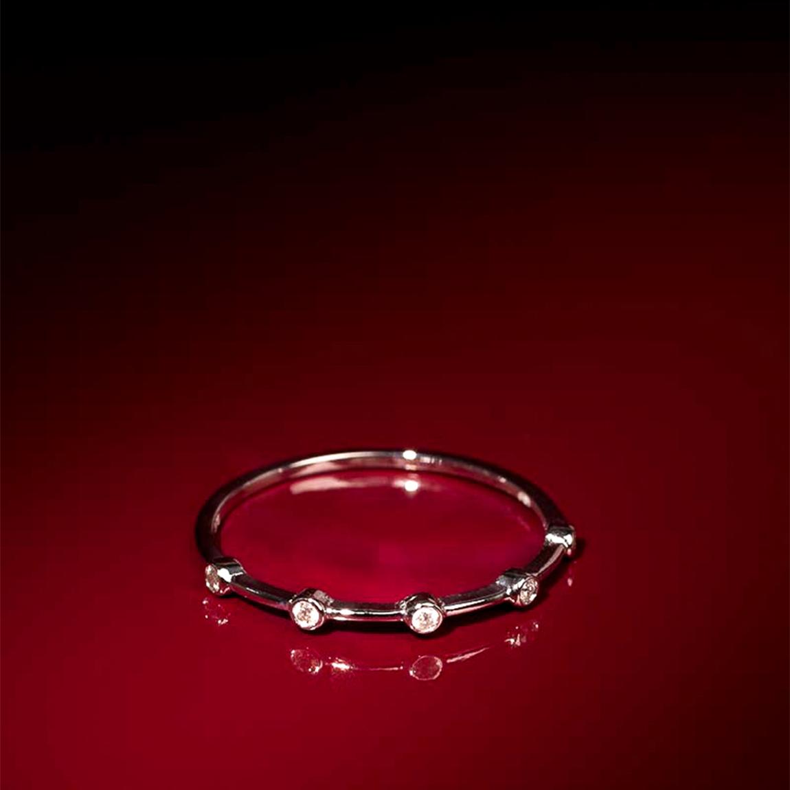 White Gold "Together" Diamond Ring main product photo
