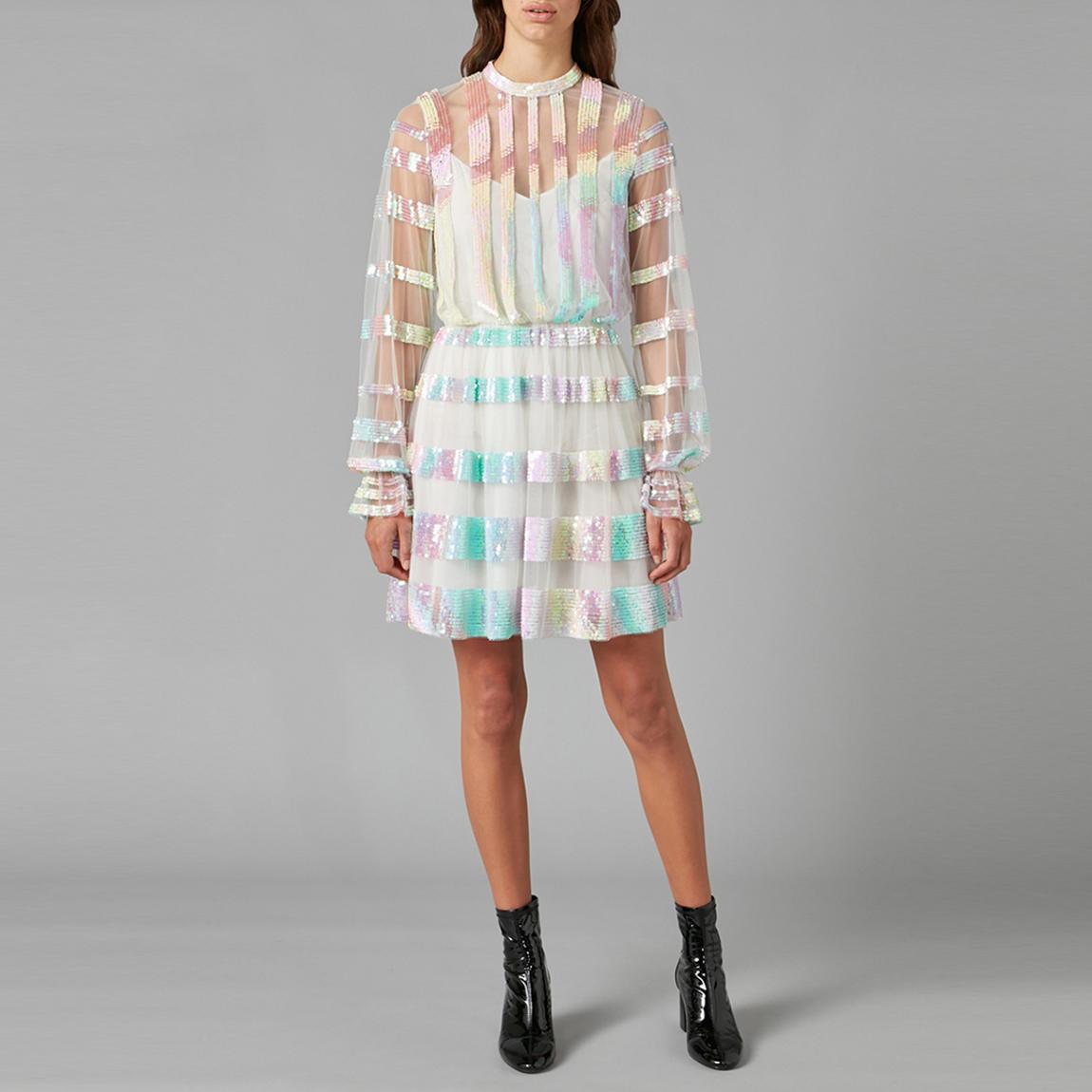 Multi Dusty Sheer Mini Dress main product photo