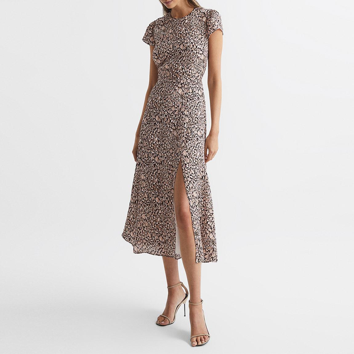 Pink Livia Printed Midi Dress main product photo