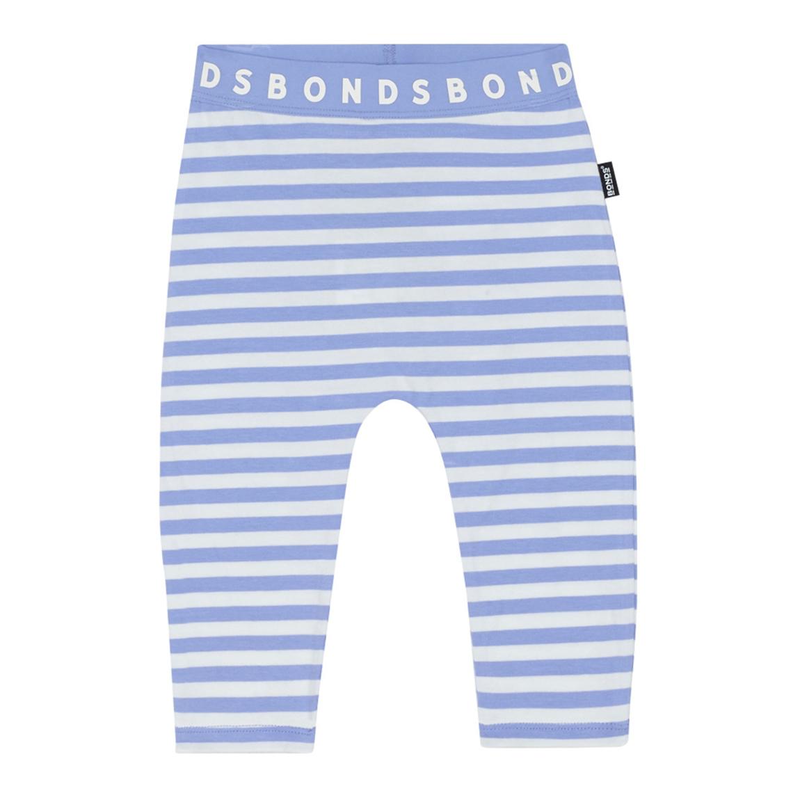 Blue and White Striped Legging main product photo