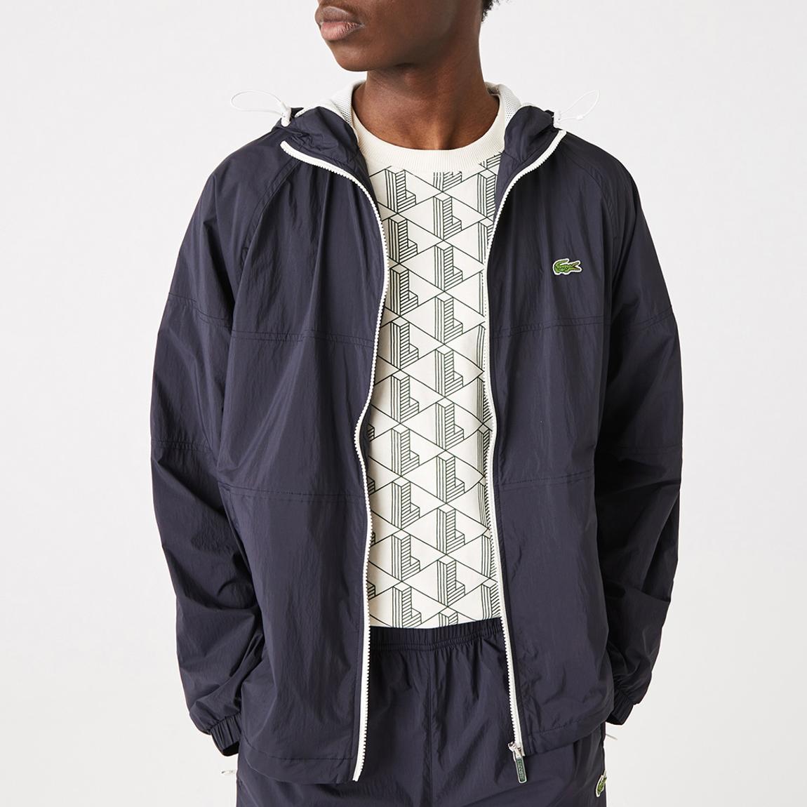 Navy Full Zip Hooded Jacket main product photo