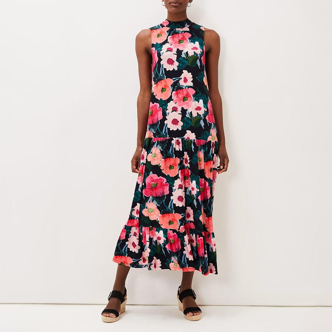 Multi Adelia Floral Midi Dress main product photo