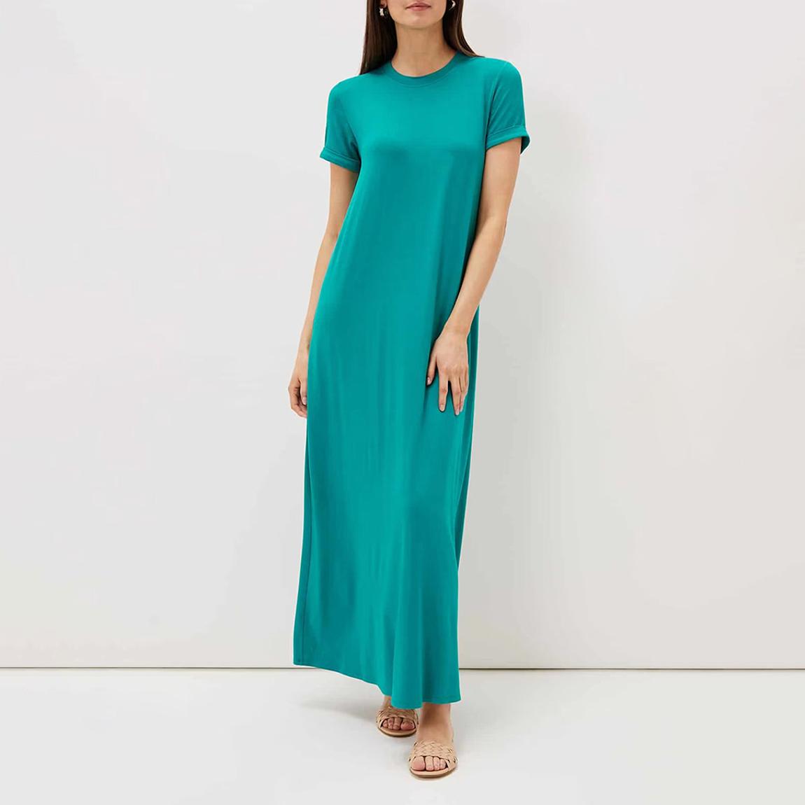 Teal Roxana Midi T-Shirt Dress main product photo