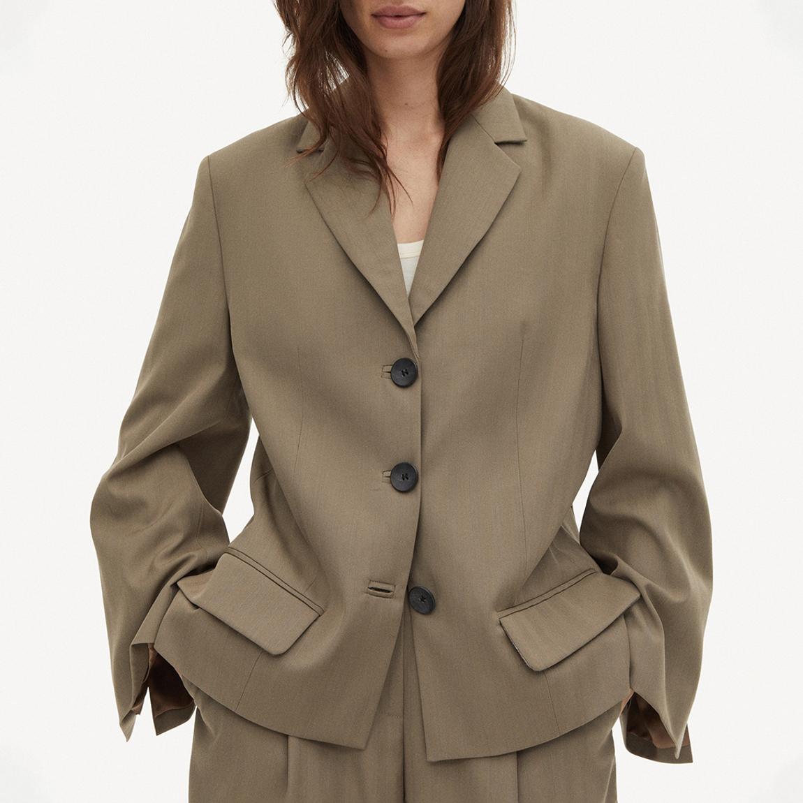 Brown Rosett Herringbone Blazer main product photo